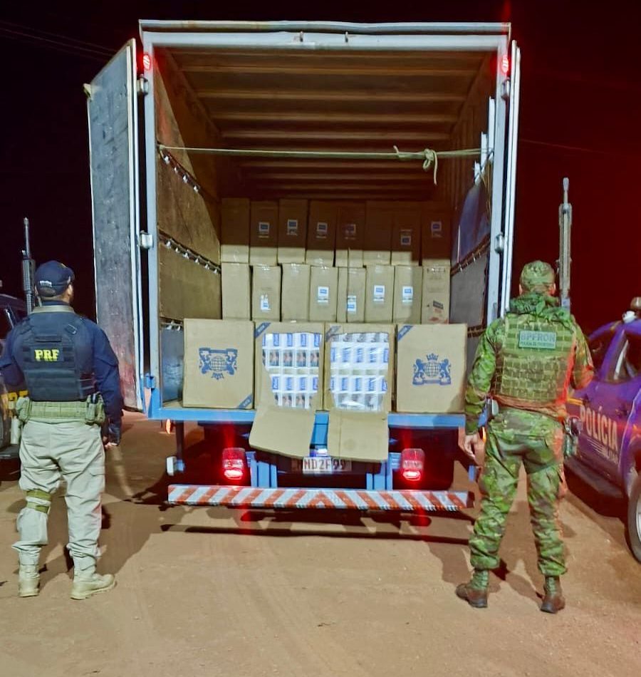 APREENSÃO – PMRO APREENDE CERCA DE  100 MIL MAÇOS DE CIGARROS CAUSA PREJUÍZO SUPERIOR A R$ 1 MILHÃO AO CRIME ORGANIZADO EM RONDÔNIA