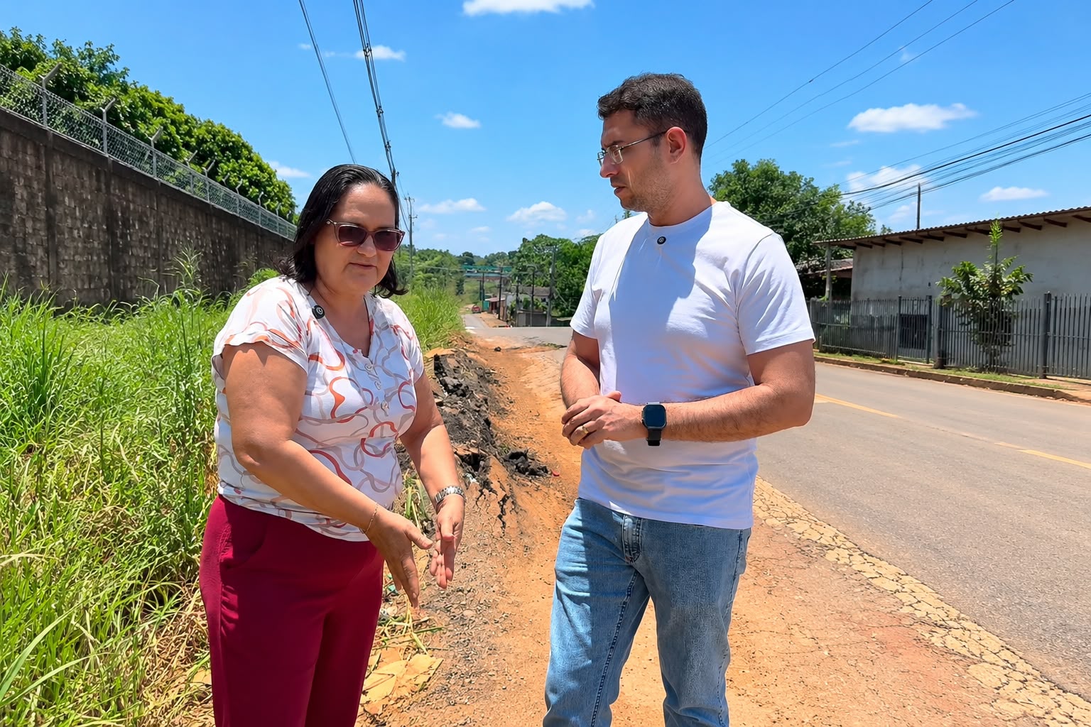Melhorias são solicitadas pelo vereador Pedro Geovar na frente da Escola Padre Zenildo